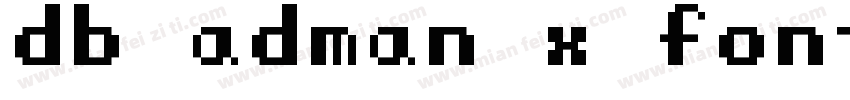 db adman x font字体转换